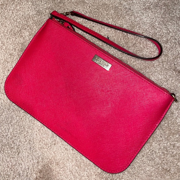 kate spade Handbags - Kate Spade Hot Pink Wristlet